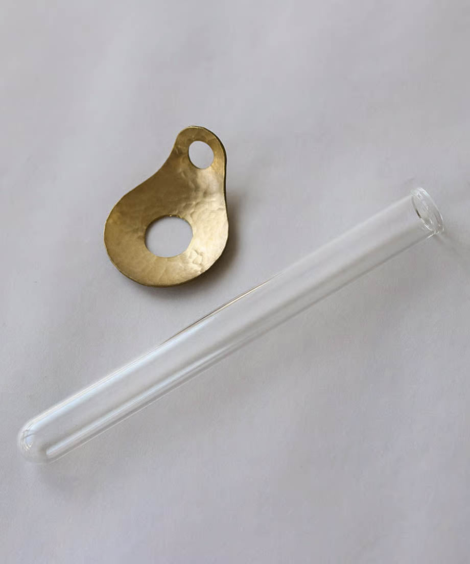 brass flower spoon