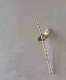 brass flower spoon