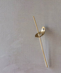 brass flower spoon