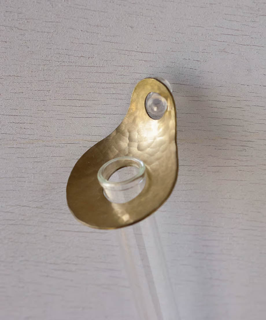 brass flower spoon